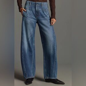The Georgia Full-Length High-Rise Barrel Jeans by Pilcro